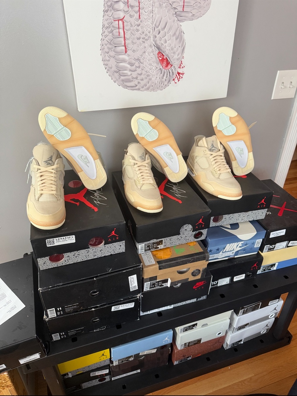 Jordan 4 retro off-white/sail men’s 10.5 DS
